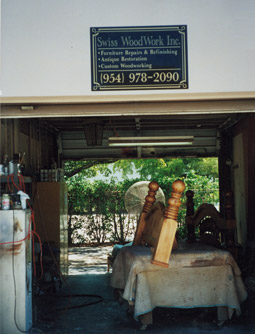 Furniture repair shop